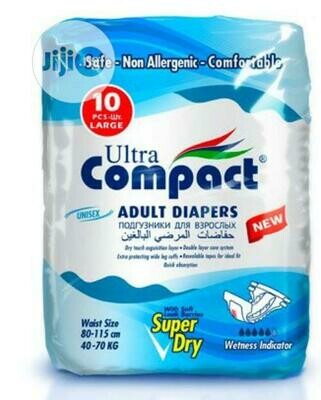 ኮምፓክት የትልቅ ሰው ዳይፐር Ultra Compact Adult Diaper