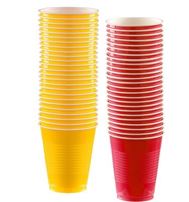 Color Plastic cup 50pc