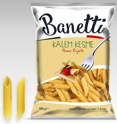 Banetti Kalem Kesme Penne Rigate 500g