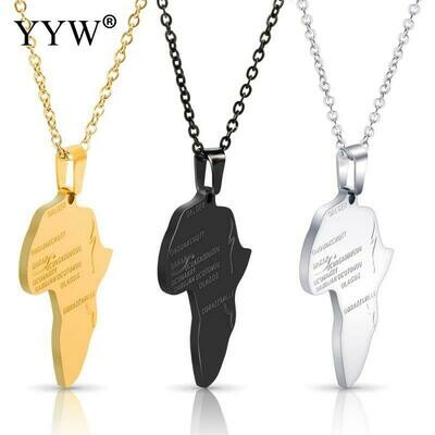 Africa Necklace Pendant-Chain Ethiopian Jewelry Gift Gold-Color Wholesale Men/women Trendy