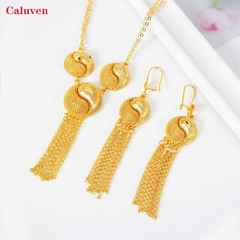Jewelry-Sets Necklace Ethiopian Gold-Color African Women for Arabic