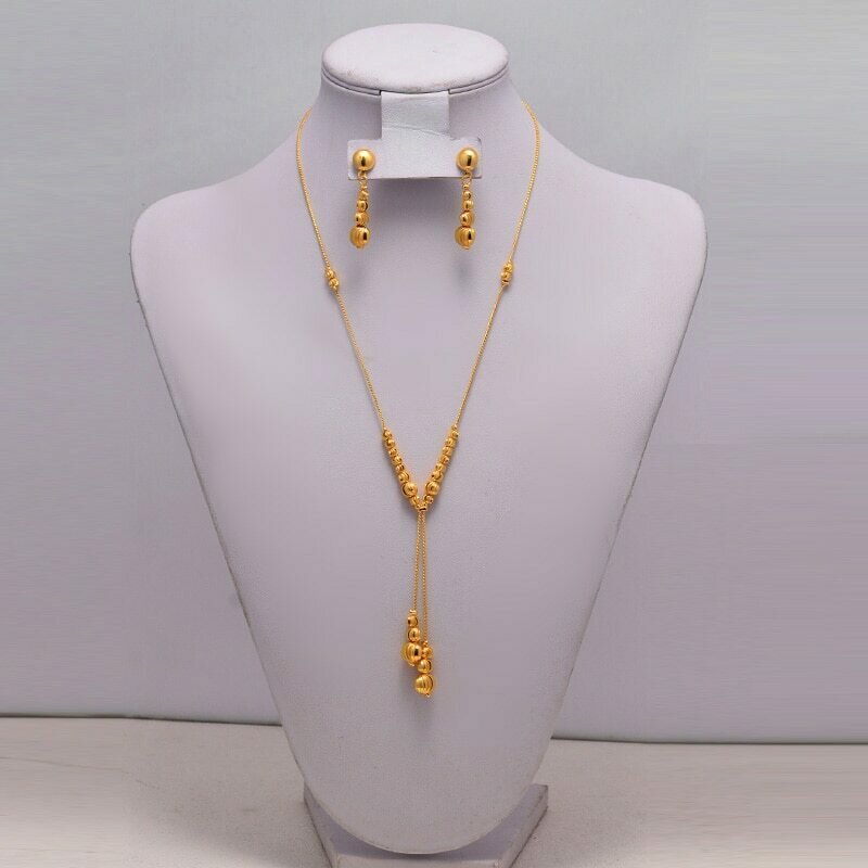 Necklace Earrings Jewelry-Sets Accessories Ethiopian Gold Wedding-Gift African Women