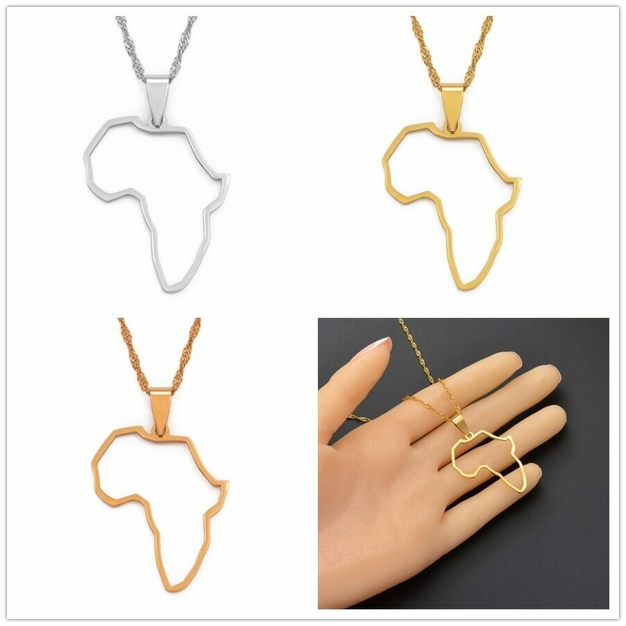 Pendant Necklaces Jewelry Ethiopian Congo Ghana Anniyo-Africa Nigeria Gold-Color Ethnic