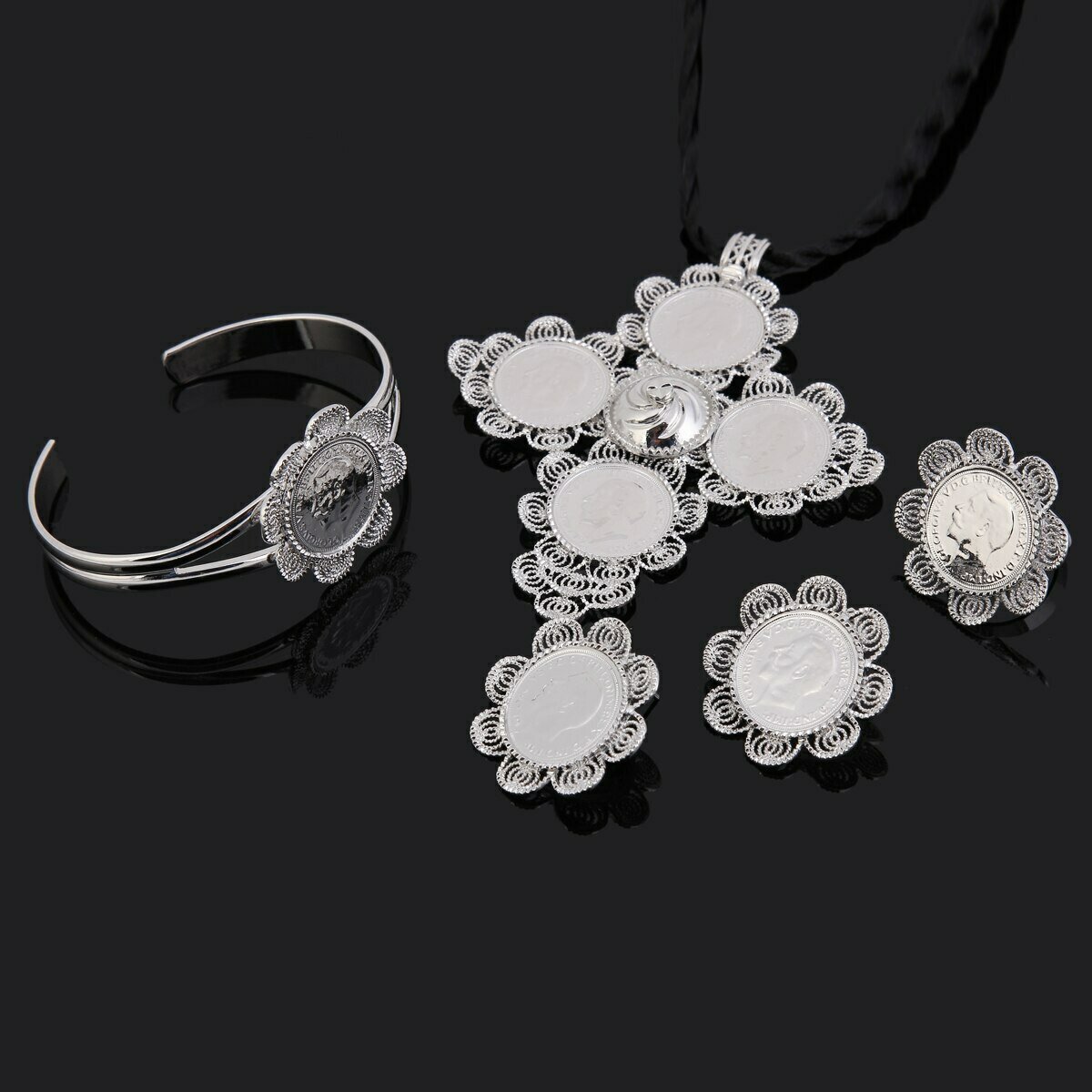 Ethiopian Coin Jewelry Sets Coin Women Trendy Bridal Wedding Eritrea Habesha Jewelry