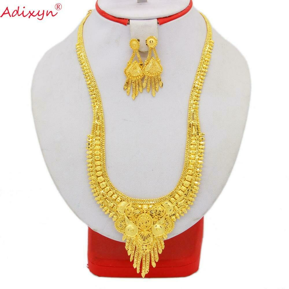Wedding-Jewelry-Set Necklace/earrings Ethiopian Gifts Copper-African/dubai Women Tassel