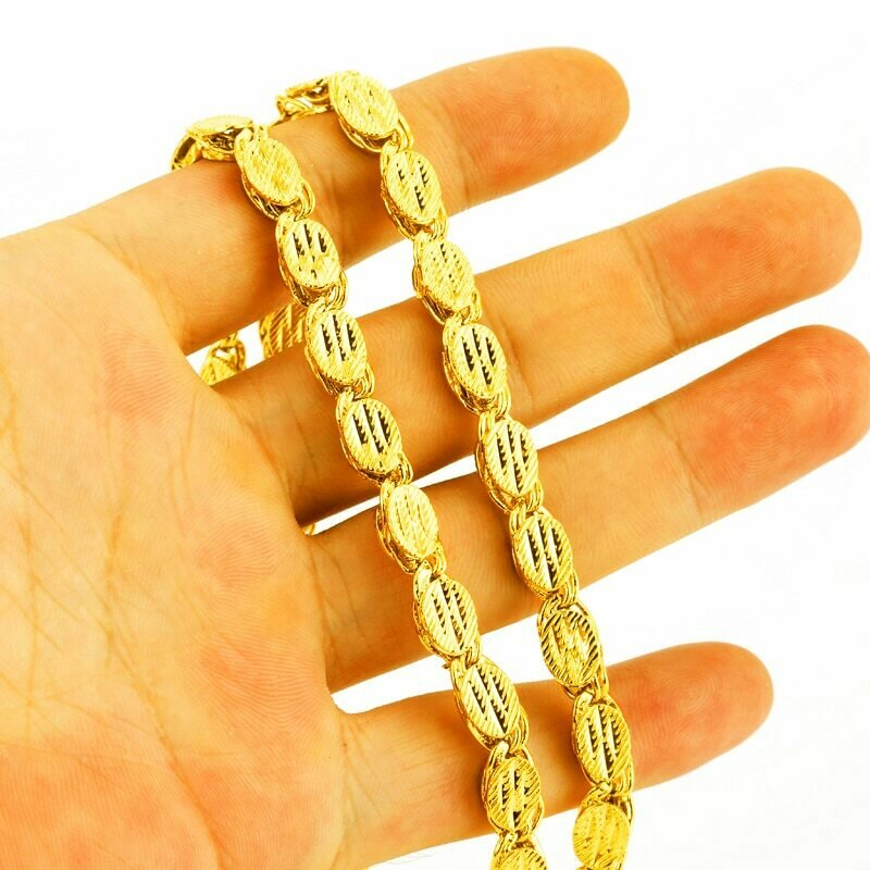 Necklaces Ethiopian Jewelry Gift Thick-Chain Africa Gold-Color Men/women Eritrea Jhplated