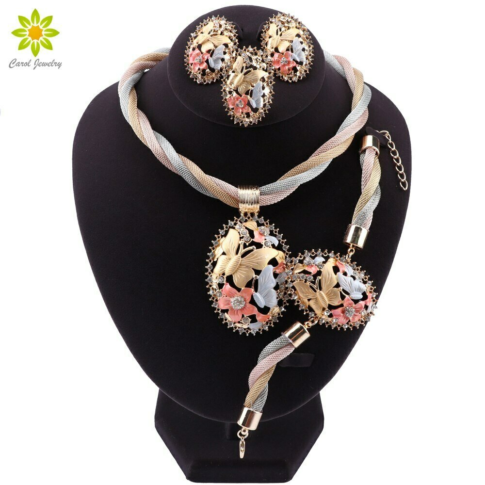 Ring-Jewelry-Set Earrings Ethiopian Gifts Women Necklace African Beads Bracelet Wedding