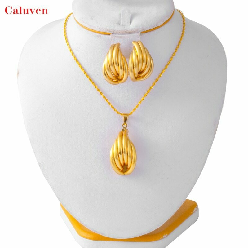 Jewelry-Set Earrings Necklace Nigerian Women African And Wedding for of