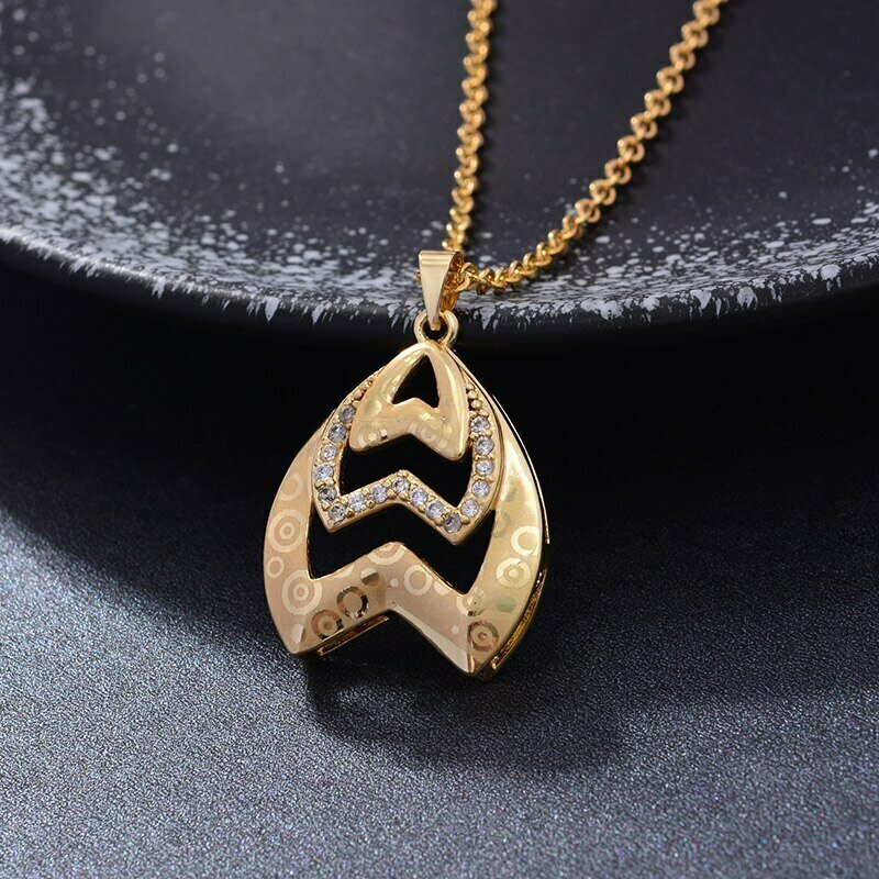 Jewelry Necklace Pandent Ethiopian Bridal Gold Women for African Dubai Indian Party Flower