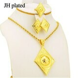 Jewelry-Sets Chain African-Set Eritrea Fashion Women&#39;s Jhplated with Black Rope