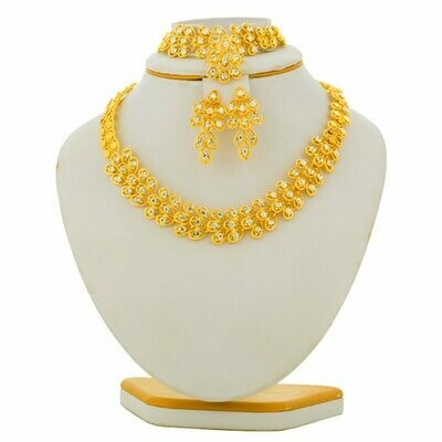 Pendant Necklace Earring Ethiopian Jewelry Sudan-Set Gold-Color African Habesha Eritrea