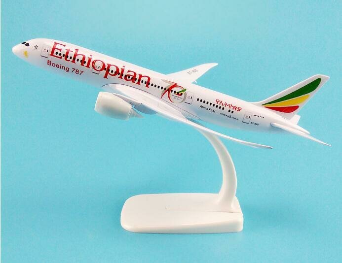 Plane-Model Aircraft Airlines Metal-Alloy Boeing 787 B787 20cm Airways Ethiopian W-Stand