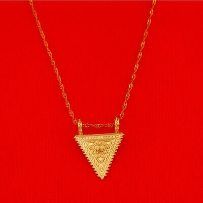 Ethiopian Fashion Pendant Necklaces Women&#39;s African Gold Color Dubai Flower Jewelry