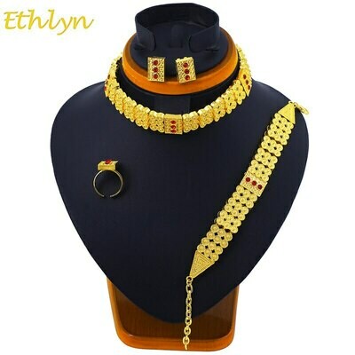 Jewelry-Accessories Choker-Sets Ethiopian Eritrean Ethlyn Traditional Classic Bridal