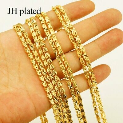 JHplated 60cm/8 Style Ethiopian Necklaces for Women Gold Color Africa Jewelry Jewelry