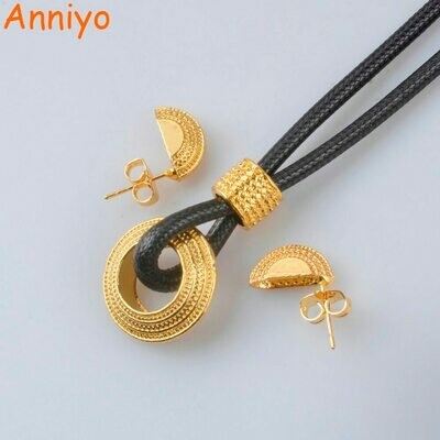 Jewelry-Set Earring Habesha Ethiopian Eritrean African Baby/girls Necklace Anniyo Gifts