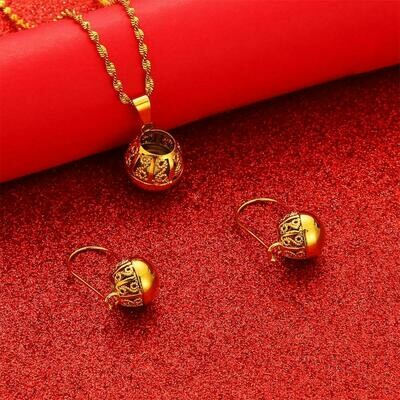 Pendant Jewelry Ethiopian African Earrings Gold-Color Girls Wholesale Women Fashion