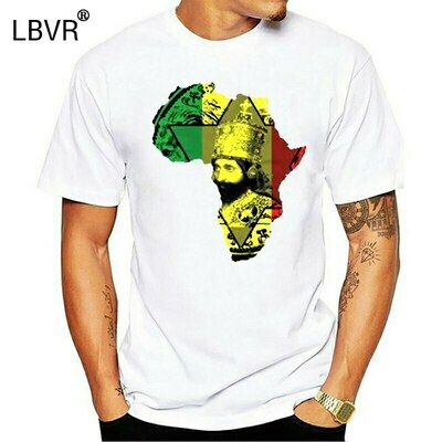 T-Shirt Ethiopian Jamaican King Rastafarian Tee Reggae Haile Classic-Style Judah Fashion