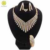 Jewelry-Sets Necklace Ethiopian African Dubai Wedding Bridal-Gold-Color Fashion Women