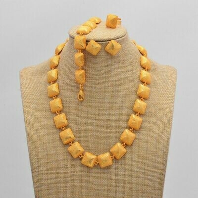 Jewelry-Sets Earrings Ethiopian Gifts Women Necklaces Dubai Eritrean Wedding Gold-Color
