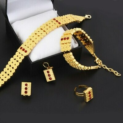 Earring-Ring-Sets Habesha-Set Necklace Jewelry Gold Bridal Bracelet Chokers Eritrea Africa
