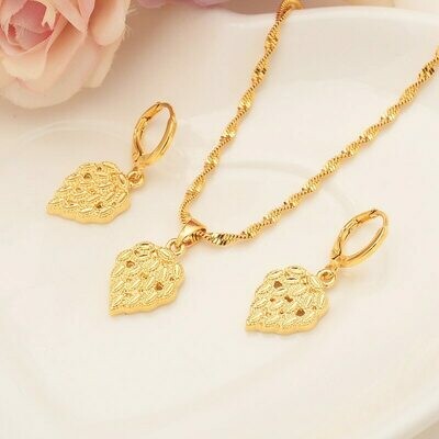Earrings Jewelry-Sets Necklace Habesha Ethiopian Eritrea Gift Pendnat Africa Bridals