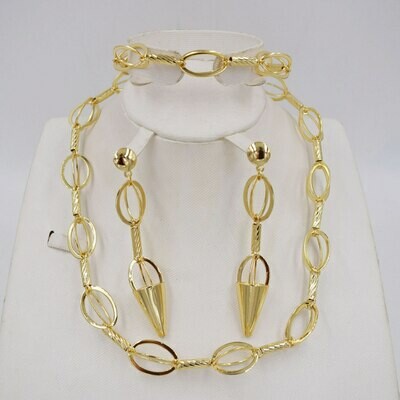 Jewelry-Set Earring Jewlery African Beads High-Quality Italy Gold-Color Women Fashion