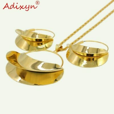 Hyperbole-Bag African/ethiopian Jewelry-Set Gifts Earrings/pendant Gold-Color/copper
