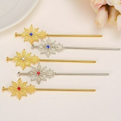 Combs Hairpin Ethiopian Hair-Sticks/habasha Jewelry Gold-Color Africa Bangrui
