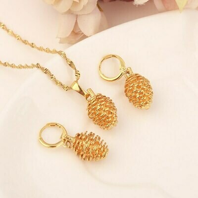 Earring-Set Jewelry-Collection Pendant Necklace Ethiopian Habasha-Eritrea African-Bridge