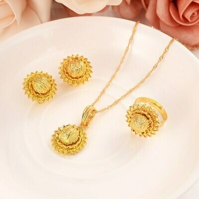 Jewelry Wedding-Set Sudan-Accessories Habesha Ethiopians-Style Gift Gold-Plated African