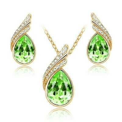 Earrings Jewelry-Sets Bijoux Mariage Parure Wedding-Dubai Statement Women