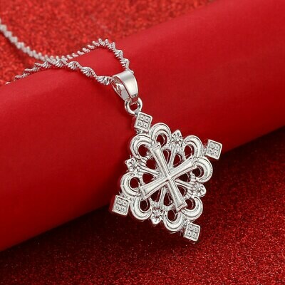 Ethiopian Cross Pendant Necklaces for Women Eritrea Jewelry Africa Ethnic Crosses