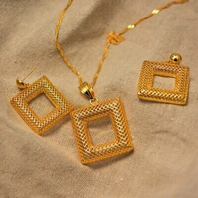 Jewelry-Sets Necklaces-Earrings Ethiopian-Pendant Wedding-Jewellery African Dubai Gold-Color