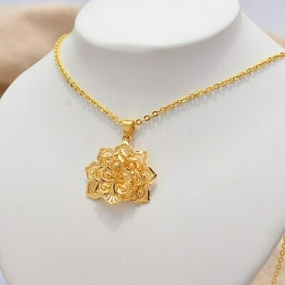 24K Nation Gold Color Phoenix Necklace pendant for Man Women/Girls Jewelry with