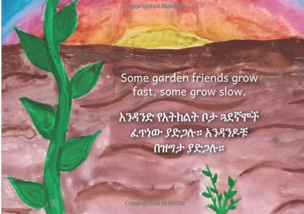 የአትክልት ቦታ ጓደኛሞች Garden Friends :In English and Amharic
