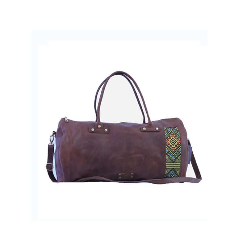 Dark Brown one of a kind Root in style weekender bag