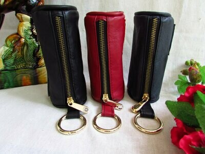 Red Leather Coin Purse -Leather Coin Bag -Women Coin Purse