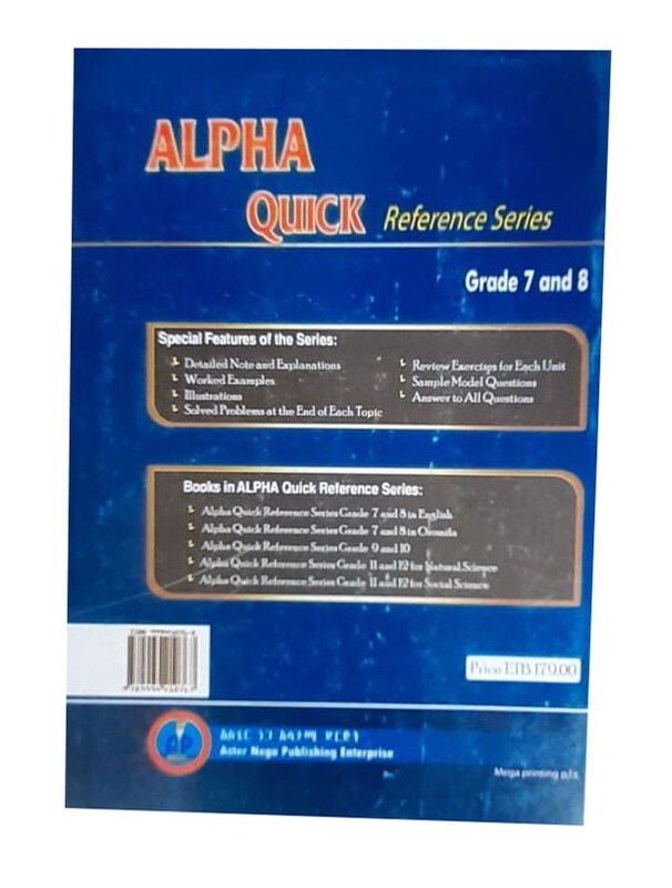 Alpha Quick Reference Series Grade 7-8