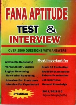 Fana Aptitude Test &amp; Interview
[by] በ Dagmawi Gebregiorgis