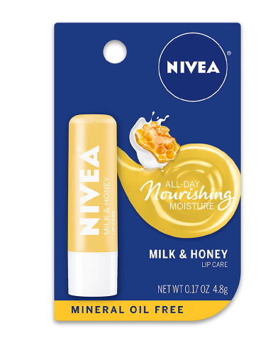 Nivea Lip Care Lip Balm Milk & Honey የከንፈር ቅባት