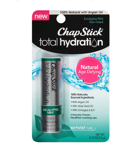 ChapStick Total Hydration Lip Balm Tube, Natural Age Defying Lip Care, የከንፈር ቅባት