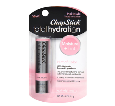 ChapStick Total Hydration Lip Balm Tint, Pink Nude የከንፈር ቅባት