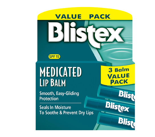 Blistex Medicated Lip Balm Value Pack Original የከንፈር ቅባት