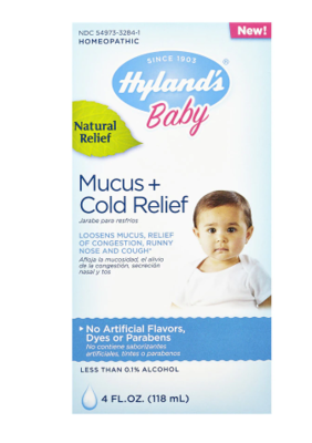 Hyland&#39;s Baby Mucus &amp; Cold Relief Liquid ሃይላንድስ ቤቢ