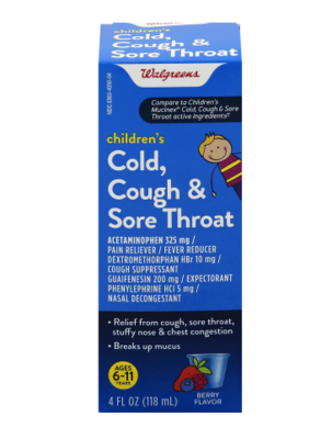 Children&#39;s Cough, Cold &amp; Sore Throat