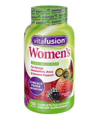 Vitafusion Women&#39;s Gummy Vitamins Berry ቫይታፍዩሽን ውመንስ ጋሚ ቫይታሚኖች ቤሪ