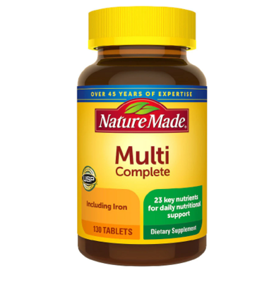 Nature Made ኔቸር ሜድ (Multivitamin Complete Tablets with Iron)