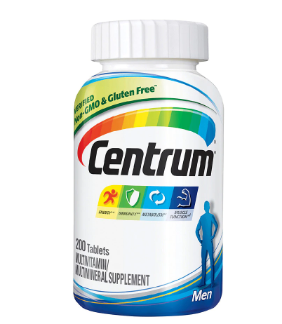 Centrum ሴንትረም (Men, Complete Multivitamin &amp; Multi-mineral Supplement Tablet)