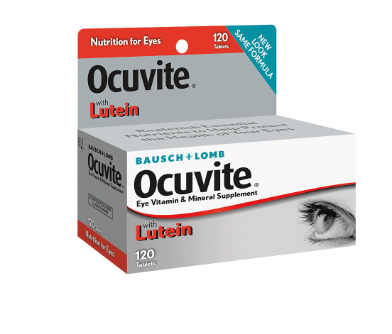 Ocuvite ኦኪቫይት (Vitamin and Mineral Supplement with Lutein Tablets)